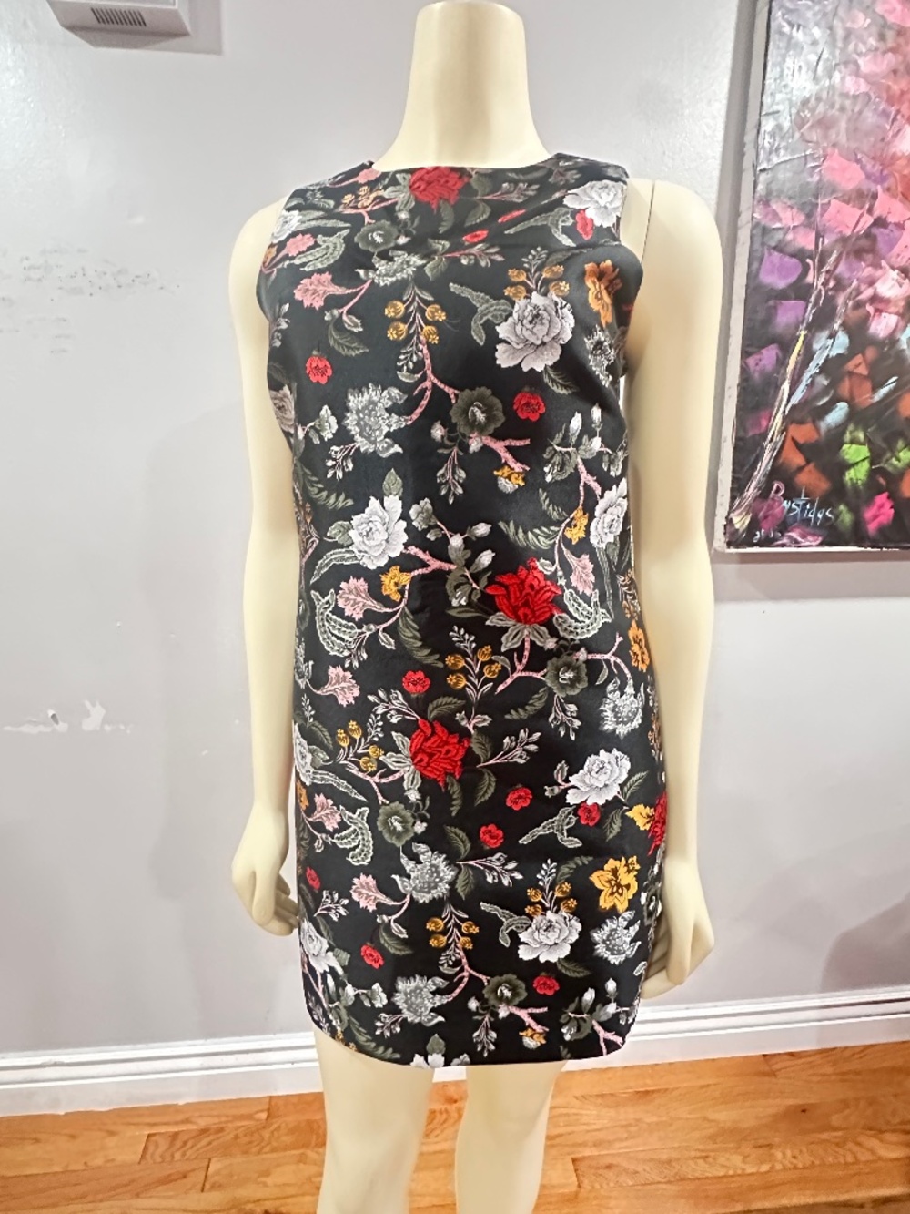 Alice and Olivia WYNELL FLORAL MINI DRESS